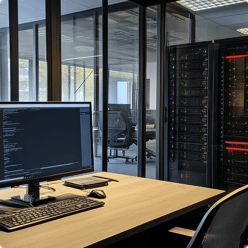 Modern Server Room and Office